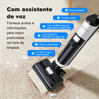 Aspirador Vertical de Pó I7 Pro - Aspira e Passa Pano Autolimpante, Sem Fio