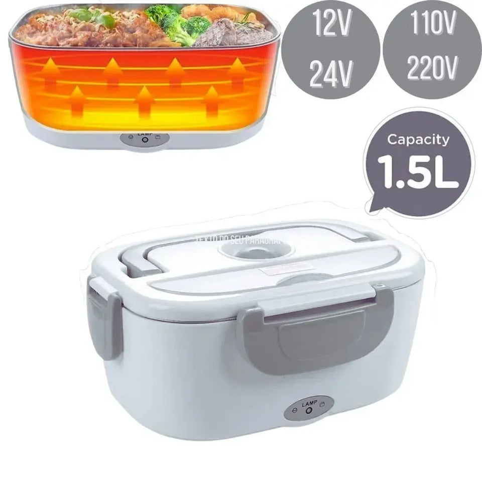 LunchBox Heat™ — Marmita Elétrica Bivolt para Casa e Carro
